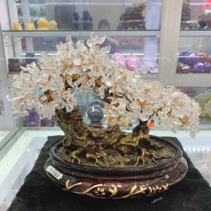 Cây tài lộc thạch anh trắng tự nhiên Nolan