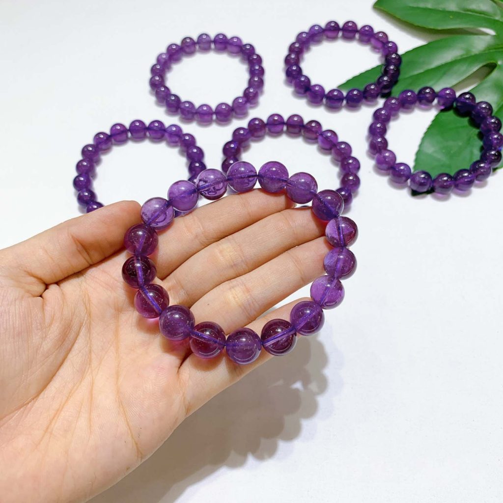 Vòng thạch anh tím cao cấp 5A 10mm
