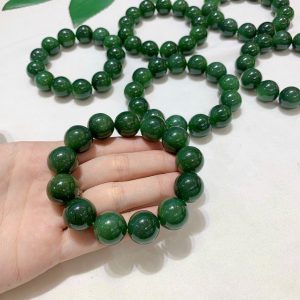 Vòng đá xanh ngọc bích tự nhiên cao cấp 16mm