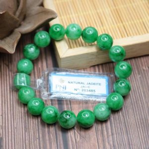 vòng tay ngọc cẩm thạch xanh lý 10mm