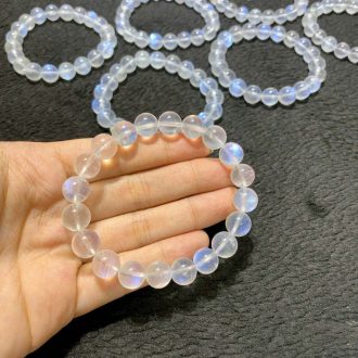 vòng moonstone đá mặt trăng cao cấp 5a 10mm